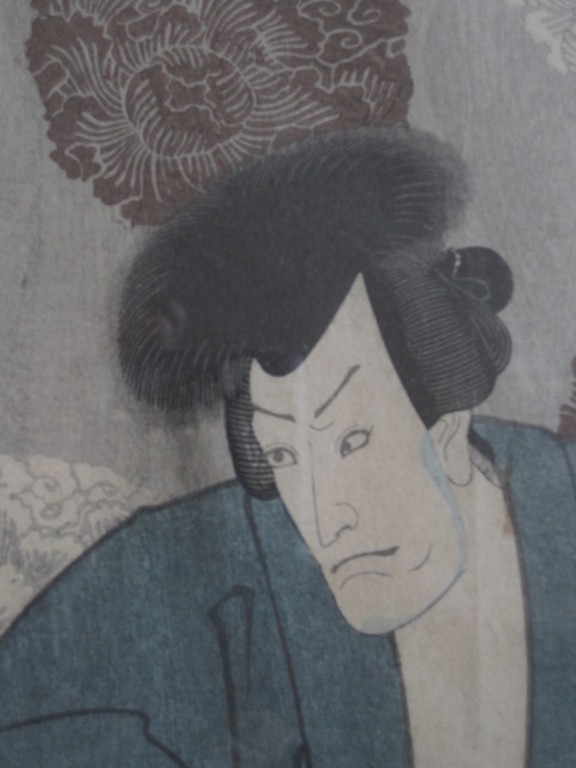 Japan Utagawa Kuniyoshi (1797-1861) houtsnede "Ichikawa Danjuro VIII"  kopen? Bied vanaf 1!