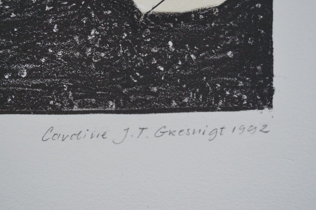 Caroline Gresnigt - gesigneerde litho - 1992 kopen? Bied vanaf 10!