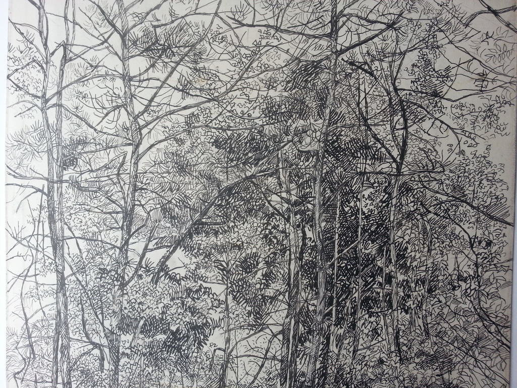 Herman Bieling - Inkt op karton - 1960 kopen? Bied vanaf 50!