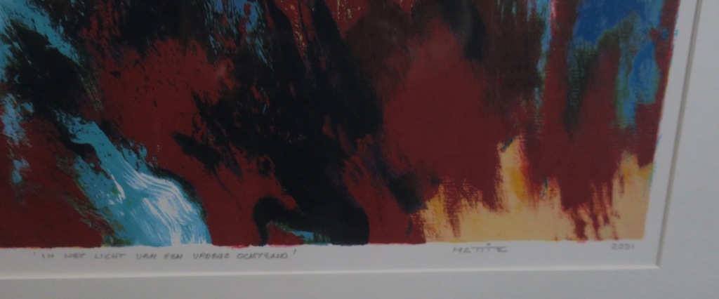 Mattie Schilders: Zeefdruk, In het licht... - Ingelijst kopen? Bied vanaf 35!