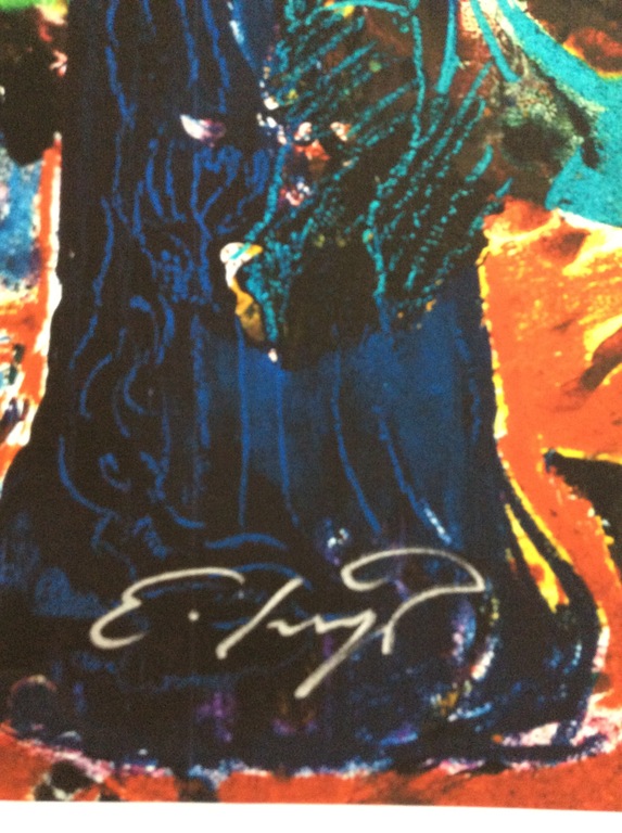Ernst Fuchs - Bunter Blumenstrauss - gesigneerde gicleé op canvas kopen? Bied vanaf 45!