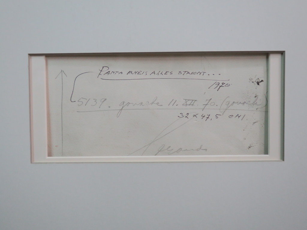 Eugene Brands: Gouache, Panta rhei; Alles stroomt... - Ingelijst kopen? Bied vanaf 1200!