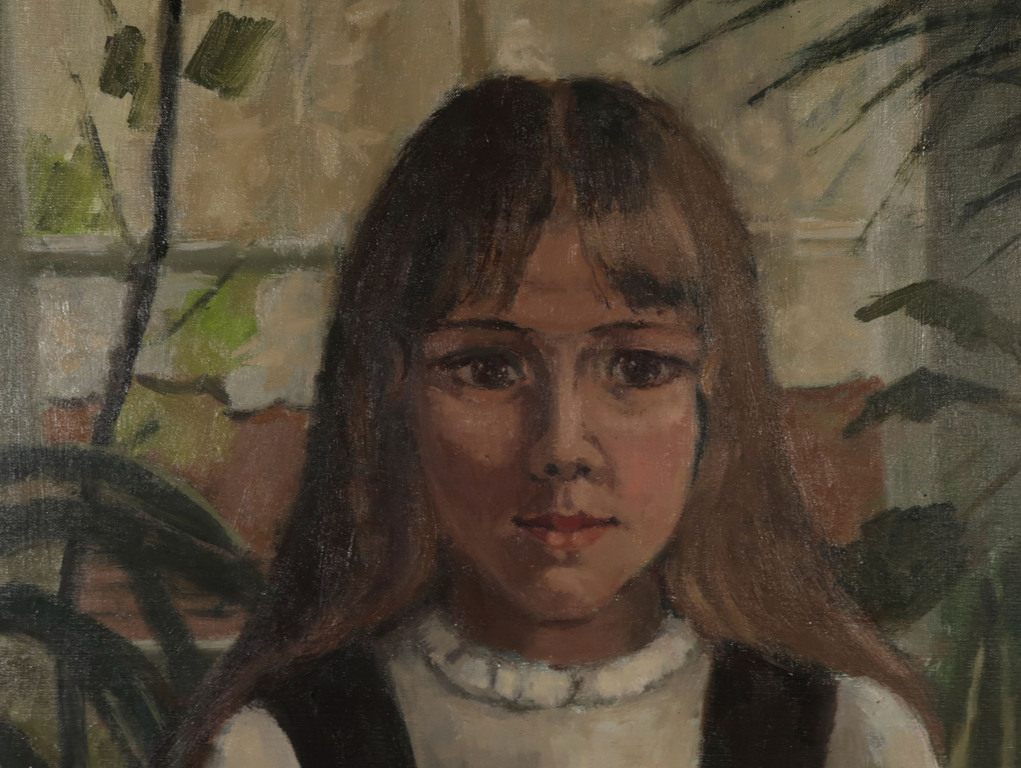 Basje Pot: Olieverf op doek, Portret Roosje - Ingelijst (Groot) kopen? Bied vanaf 100!