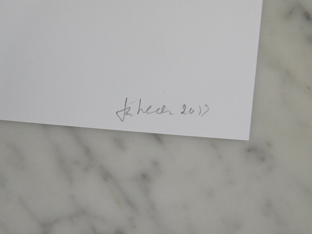 Jan Henderikse, Blinddruk van muntjes, Gesigneerd en gedateerd 2013 kopen? Bied vanaf 75!