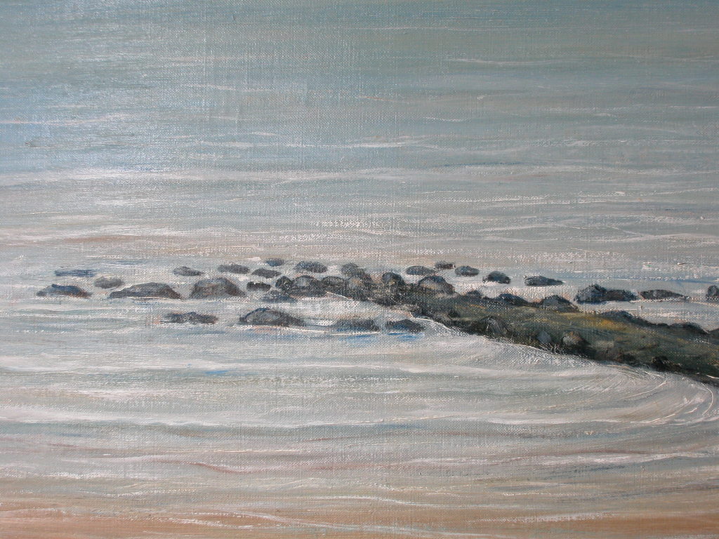 Piet Bulthuis.Olieverf op doek.Strand, Zee,Zeeland.Gesign. en gedateerd 1934 kopen? Bied vanaf 80!