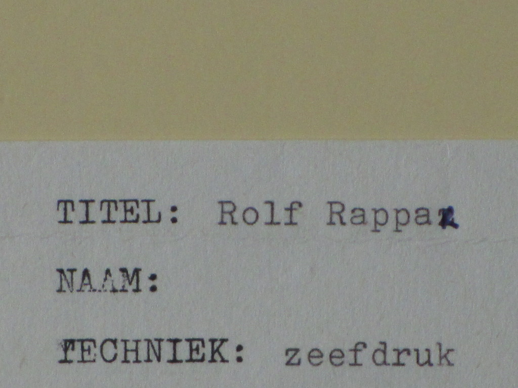 Rolf Rappaz, Geometrische Compositie, Zeefdruk kopen? Bied vanaf 35!