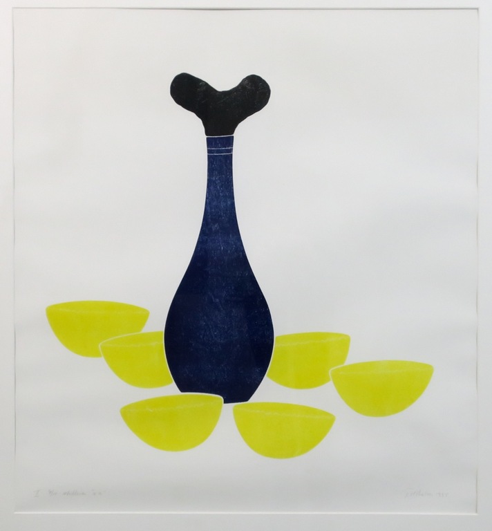 Tiddo Nieboer: Houtsnede, Stilleven aa - Ingelijst (groot) kopen? Bied vanaf 50!