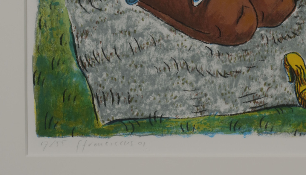 Frans Franciscus: Litho, Veronica in Kaapstad - Ingelijst kopen? Bied vanaf 1!