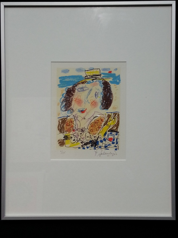 KEES SALENTIJN   Litho   DAME MET HOED   Handgesigneerd INGELIJST kopen? Bied vanaf 90!