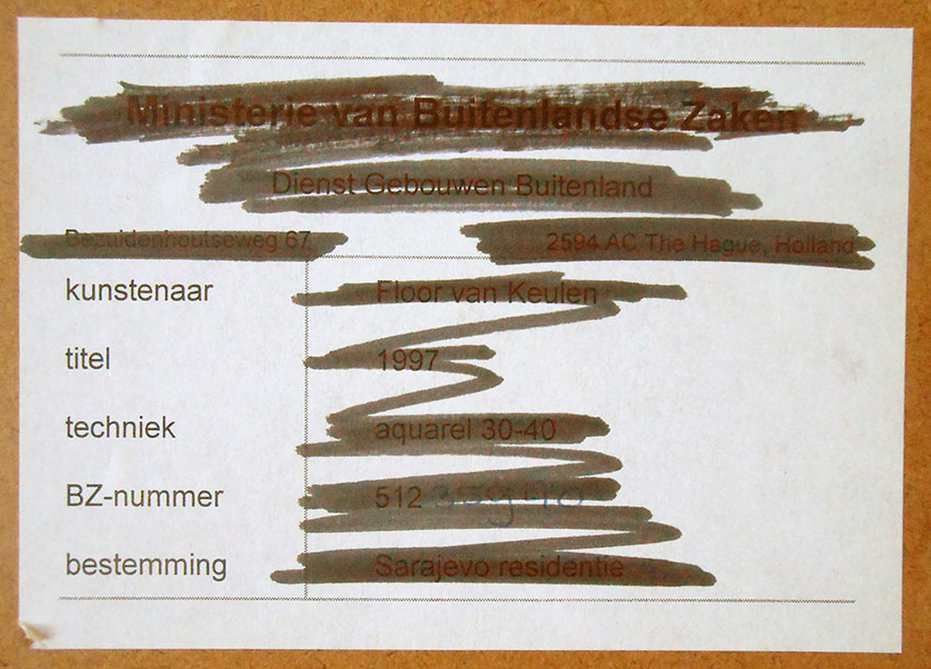 Floor van Keulen, aquarel, 1997 ( Ingelijst) kopen? Bied vanaf 60!