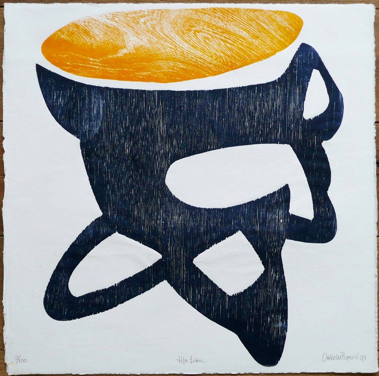 Carola Popma - Houtdruk - 1994 kopen? Bied vanaf 70!