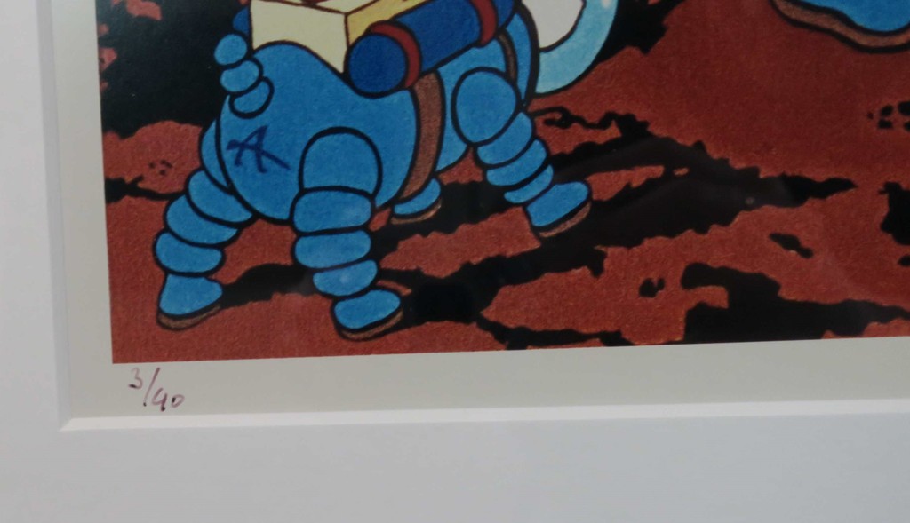 Alfred Degens: Lambdaprint, The Red Planet - Ingelijst kopen? Bied vanaf 40!