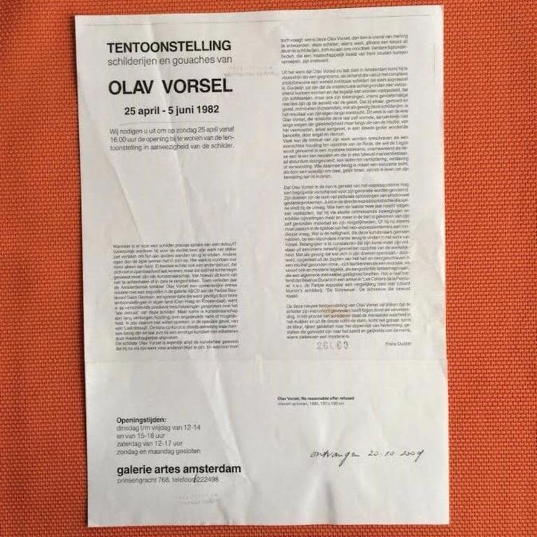 Olav Vorsel (1922) - gouache op papier - gesigneerd kopen? Bied vanaf 120!