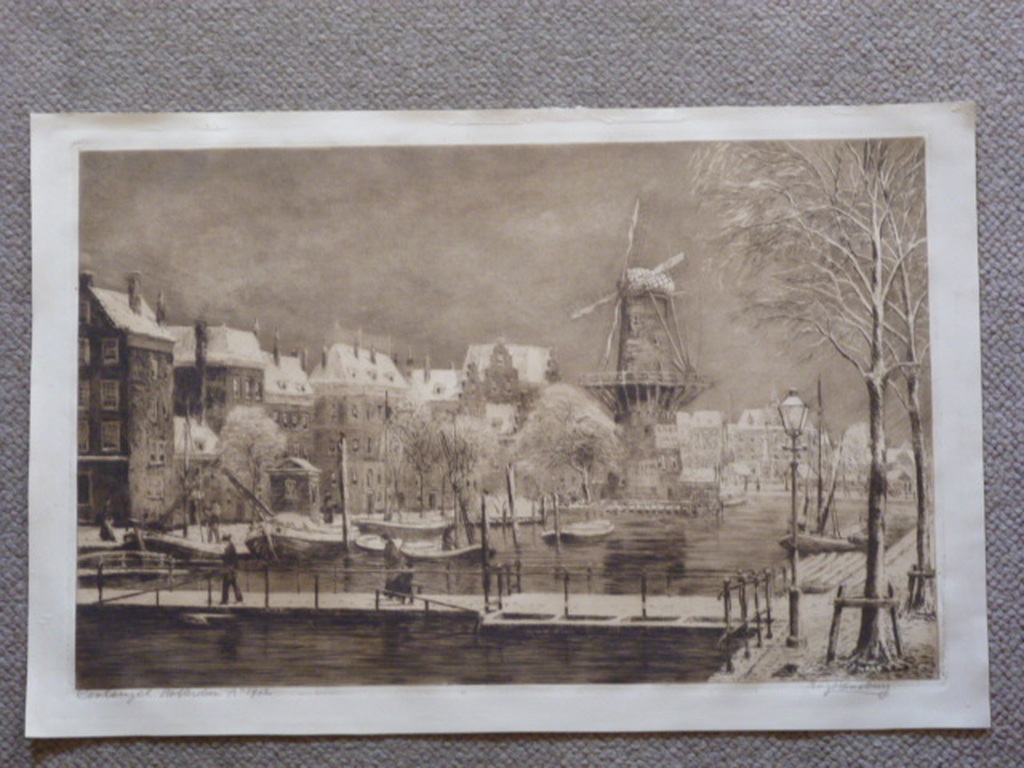 Eugene Rensburg - ets - Coolsingel te Rotterdam anno 1912 kopen? Bied vanaf 35!