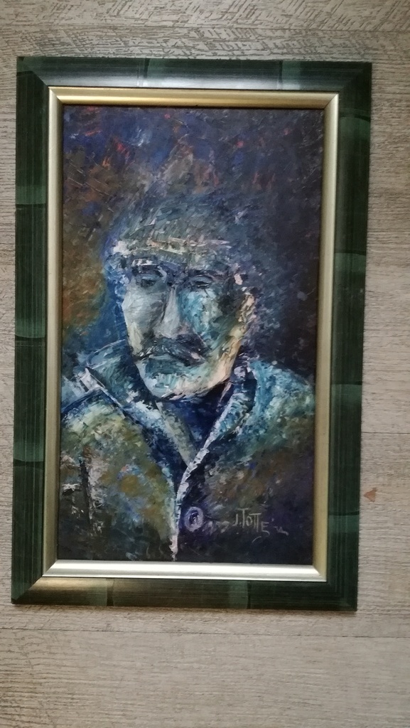 Jean Totté, Olieverf op paneel, Zelfportret kopen? Bied vanaf 1!