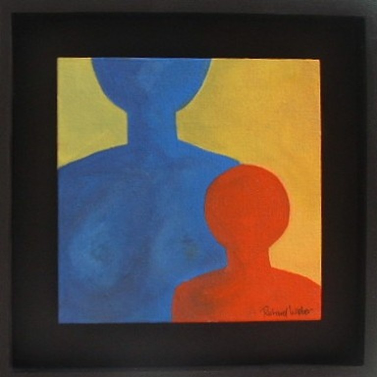 Richard Weber, Acryl op paneel,  ingelijst  kopen? Bied vanaf 45!