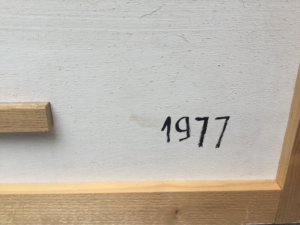 Henk Martelhof: Oil on board, Compositie No. 69, 1977 kopen? Bied vanaf 1!