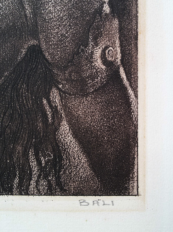 Willem Hofker - Ni Asoeg in Ardja, handgesigneerde ets kopen? Bied vanaf 950!