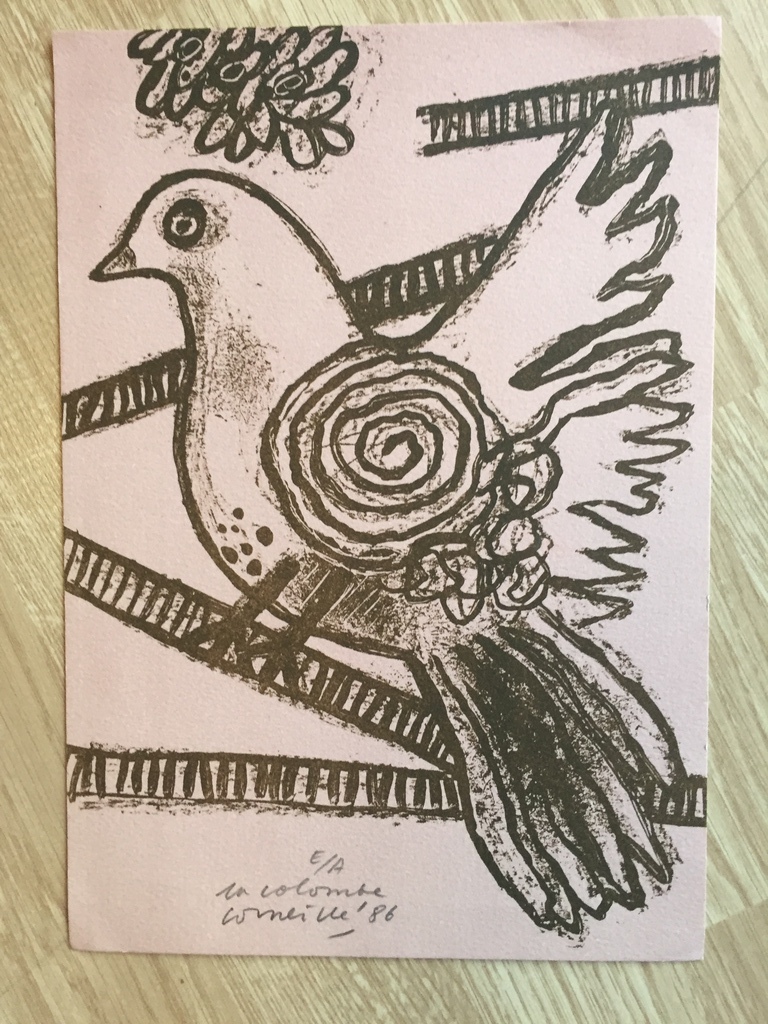 CORNEILLE ( COBRA ) EA zeefdruk 1986 in colombe kopen? Bied vanaf 1!