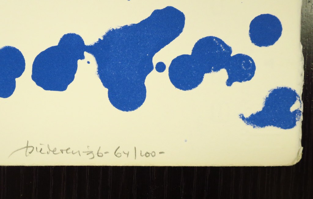 Jef Diederen: Litho, Zonder titel (zwart gezicht) kopen? Bied vanaf 20!