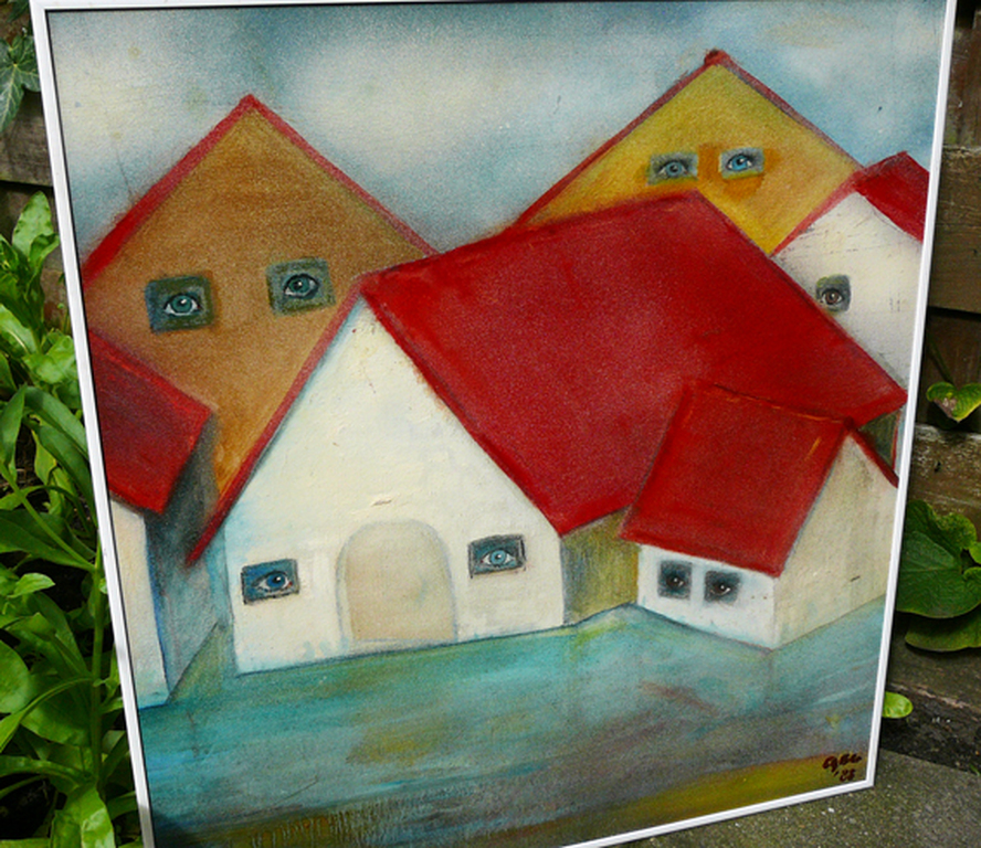 'Het Boze Oog' -olieverf / 1988- kopen? Bied vanaf 75!