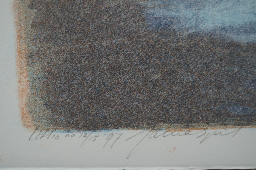 Janna Spil - gesigneerde litho - 1997 kopen? Bied vanaf 1!