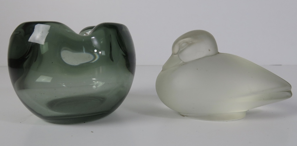 Luciene Bloch: Gesatineerd glas, Eend en A.D. Copier: Glas, Grijsglazen asbak kopen? Bied vanaf 70!