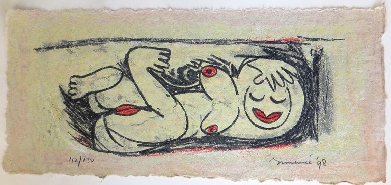 Zeefdruk; La Nude Avant.. verkocht voor € 55!