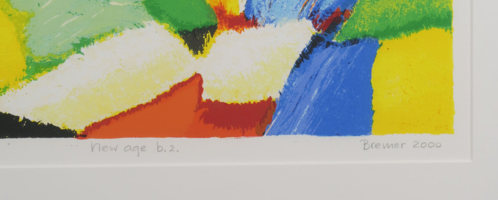 Saskia Bremer: Zeefdruk, New age b.2 - Ingelijst kopen? Bied vanaf 1!