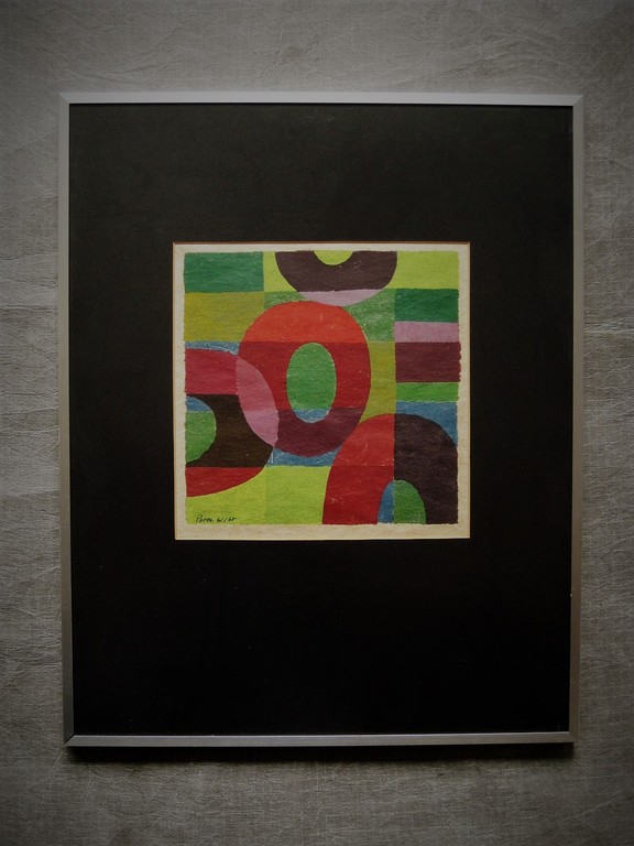 Bijzondere handgekleurde houtdruk van Geni Peter 61/65 Abstracte Compositie  kopen? Bied vanaf 1!