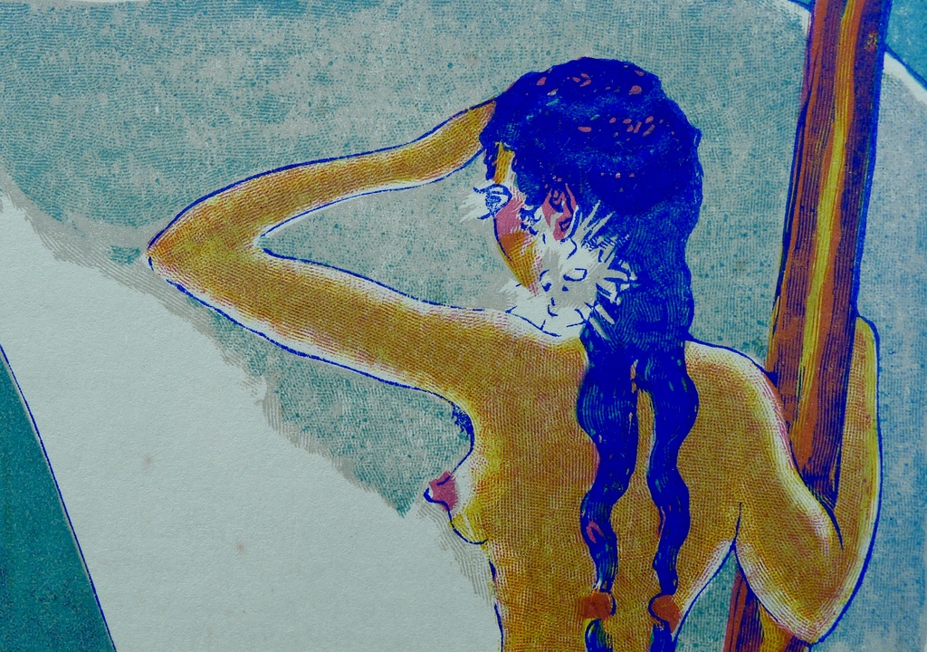 Kees van Dongen,Houtgravure,"Rose-dans-le-calice chez le roi Derbas" 1001 nacht kopen? Bied vanaf 10!