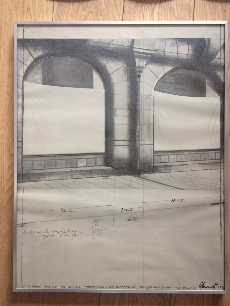 Christo,  'Store front/prospect for Galerie Aronowitsch -- Stockholm, '74  kopen? Bied vanaf 175!