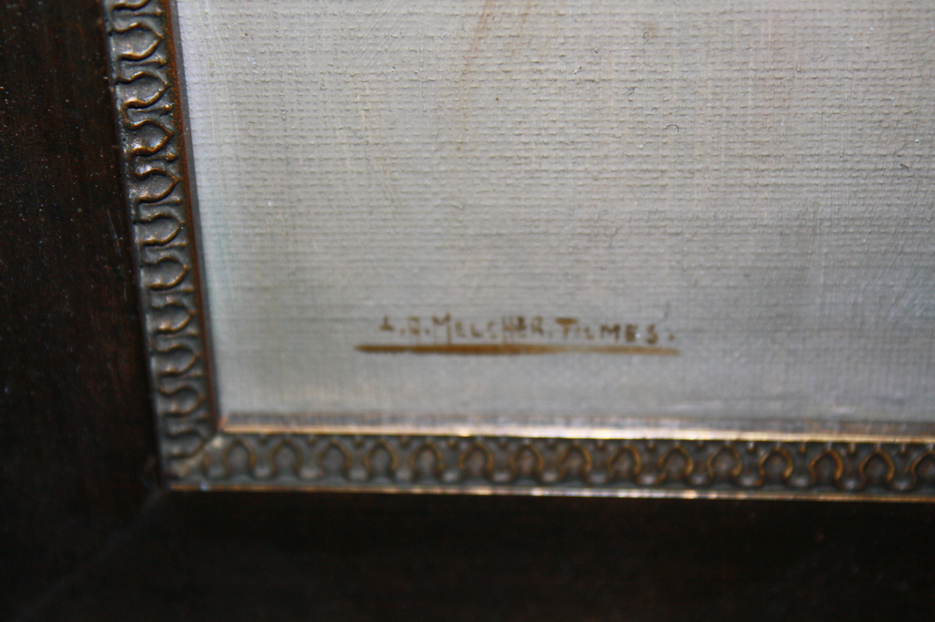 JH MELCHER TILMES - olieverf schilderij TERRIERS kopen? Bied vanaf 1!