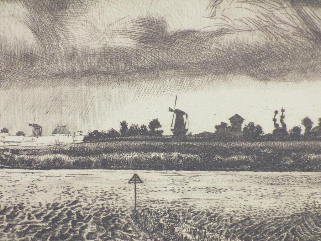 Arend Hendriks, Gezicht op Gorcum, Ets kopen? Bied vanaf 65!