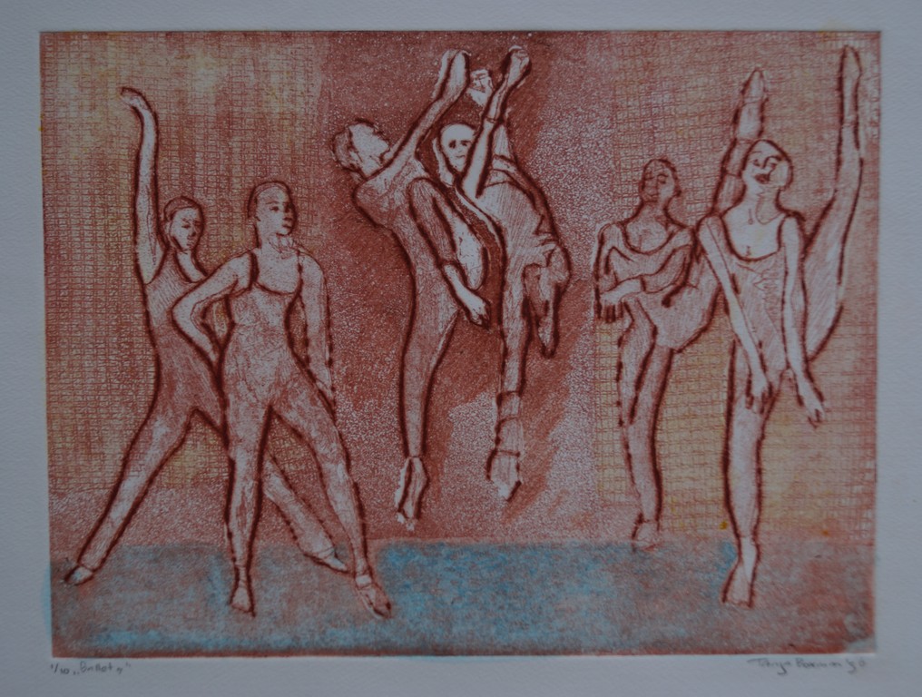 Tanja Boxman - gesigneerde ets - Ballet 5 - 1996 kopen? Bied vanaf 1!