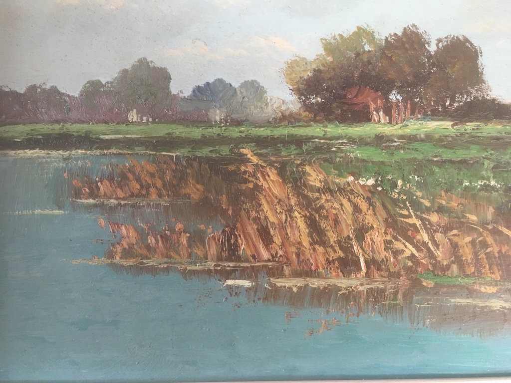 Onbekende Kunstenaar - Olieverf op paneel - Landschap gesigneerd kopen? Bied vanaf 1!