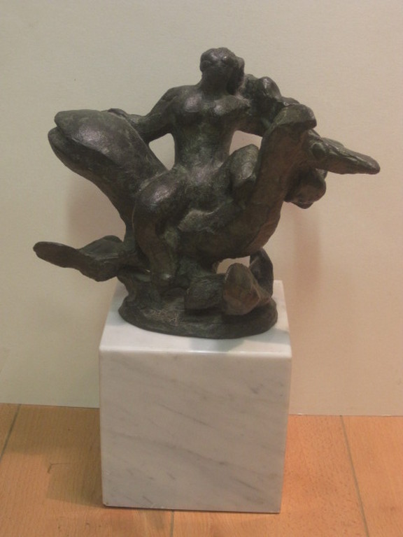  Uniek!! bronzen sculptuur van Nic Jonk "ontwapening van de Zee" ca. 1965  kopen? Bied vanaf 1!