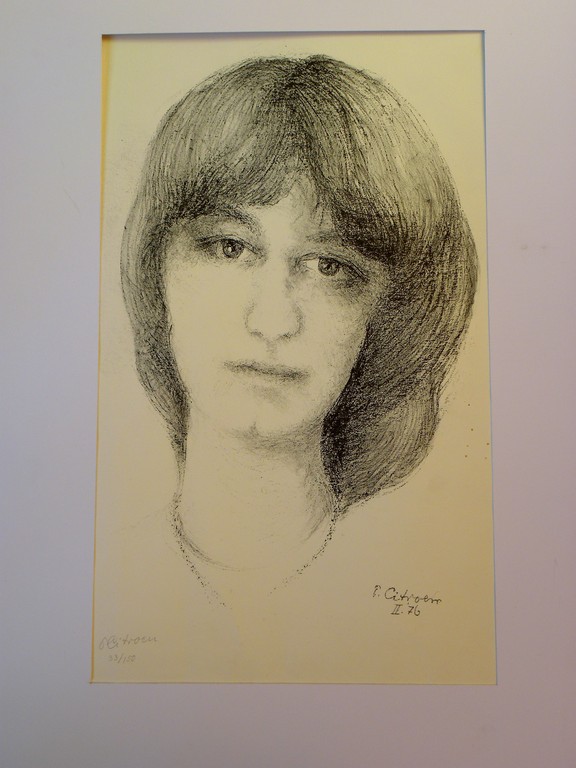 Paul Citroen: Litho  van een vrouw, mogelijk zijn dochter Paulien kopen? Bied vanaf 40!