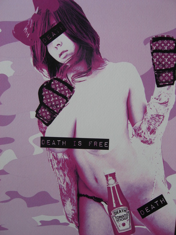 DEATH NYC: 'Boxing Pink' - opl. 100 ex. - met COA kopen? Bied vanaf 49!