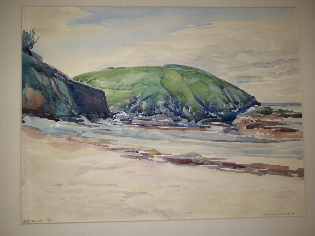 Hans van Dokkuim: Aquarel, Bretagne 1963 kopen? Bied vanaf 100!