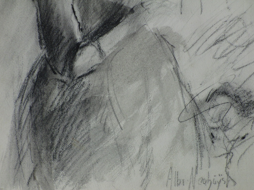 Albert Neuhuys, Vrouw aan verstelwerk, Tekening kopen? Bied vanaf 45!