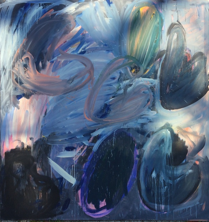 Marie-José van Woerkom: (groot) schilderij, zonder titel verkocht voor € 65!