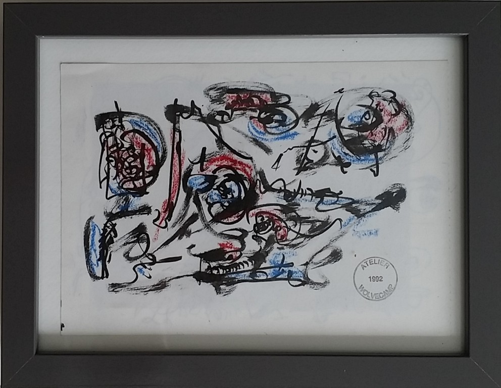 Theo Wolvecamp  - 2x inkttekening op papier  verkocht voor € 125!