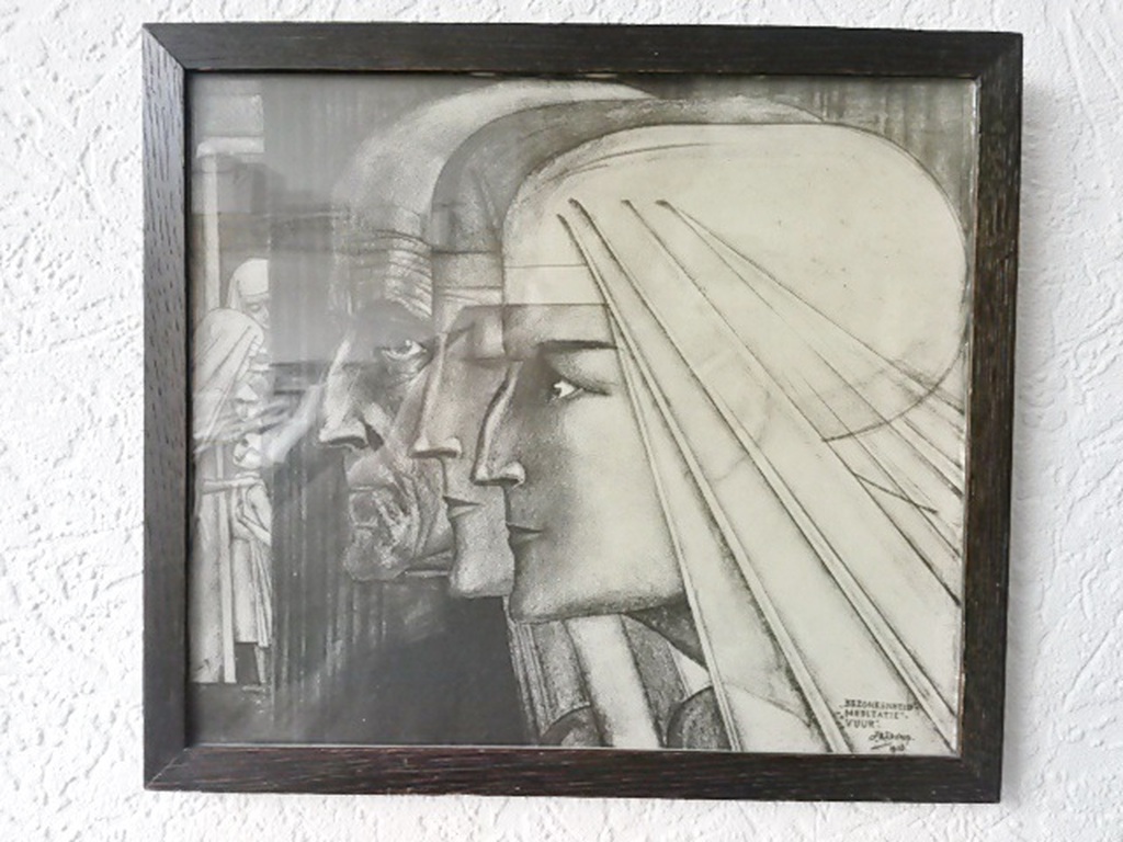 Jan Toorop, Bezonkenheid, Meditatie, Vuur, litho,  kopen? Bied vanaf 40!
