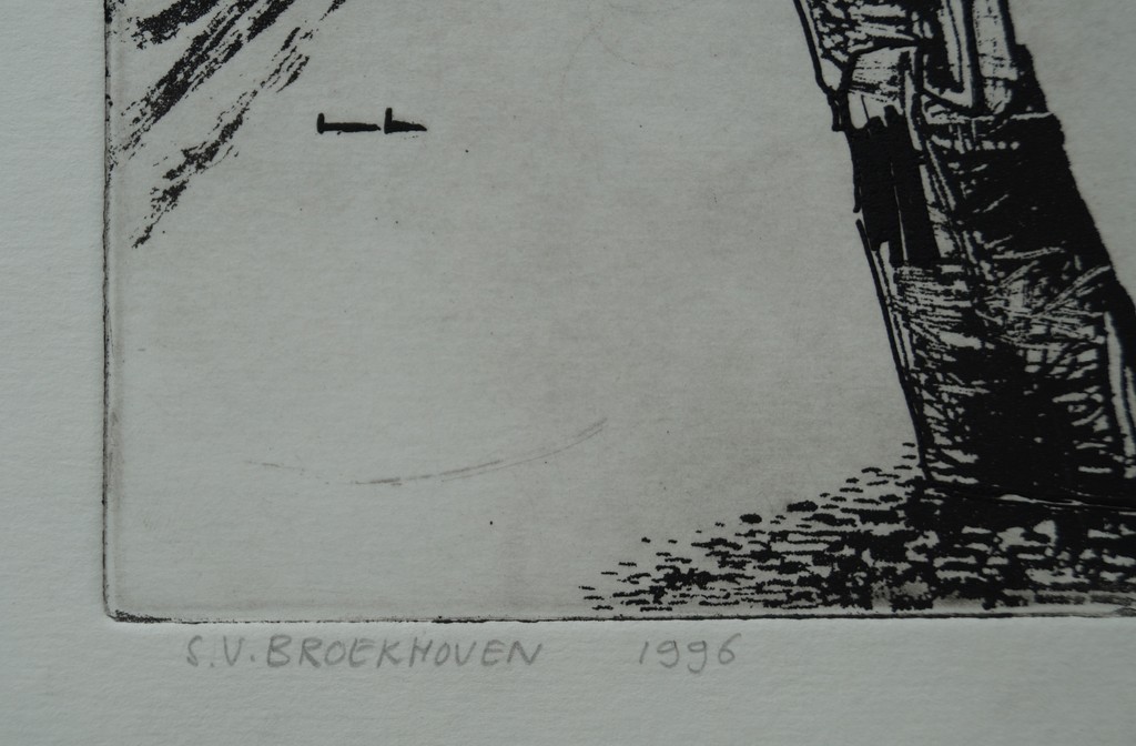 Saskia van Broekhoven - gesigneerde ets - 1996 kopen? Bied vanaf 1!