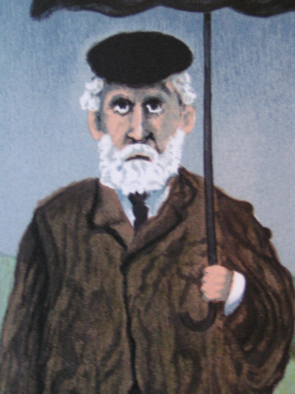 Guy Buffet omstreeks 1980 "Golf" - "Regen in Schotland" - Kleurenlitho  kopen? Bied vanaf 35!