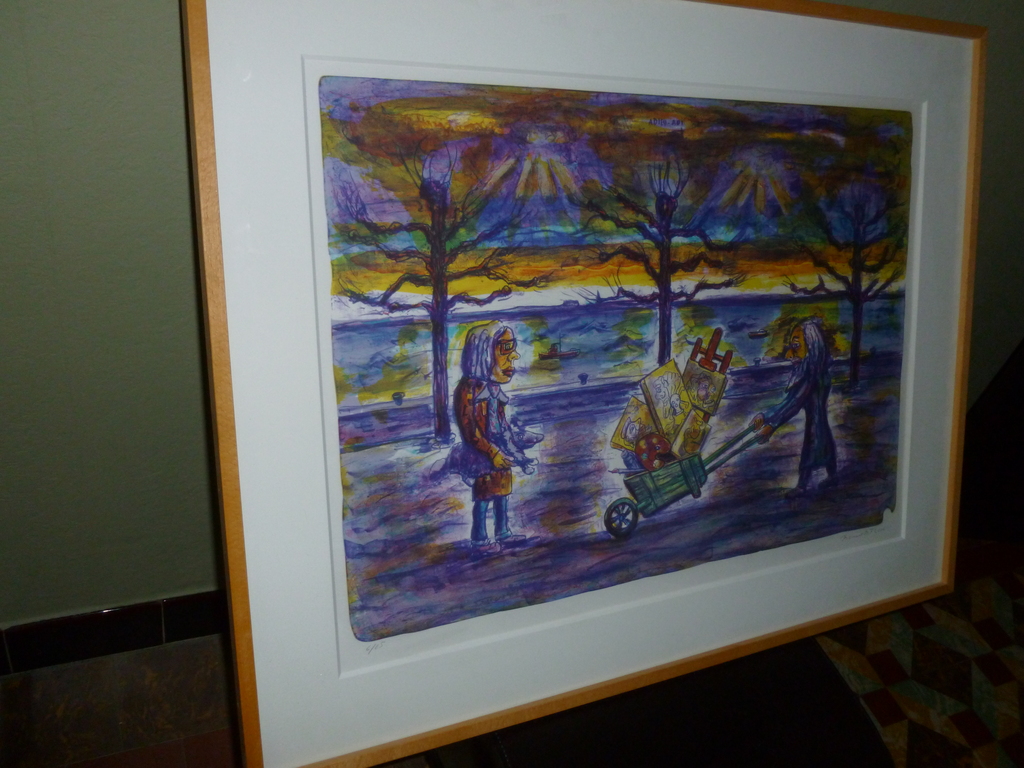 Prachtige kleurenlitho,in beperkte oplage,genummerd,gedateerd en gehandtekend. verkocht voor € 295!