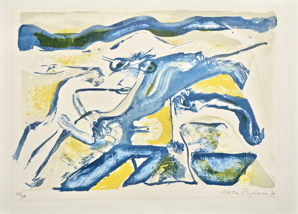 Martin Engelman: Zeefdruk, Zonder titel verkocht voor € 35!