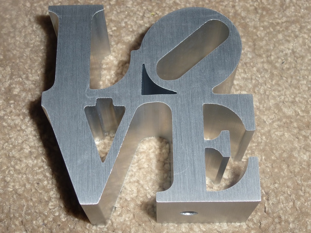 Robert Indiana, beeld: Love (zilverkleurig), nieuw in doos kopen? Bied vanaf 80!