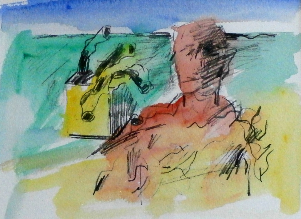 Jan Sierhuis - ingekleurde (waterverf) litho - 1974 kopen? Bied vanaf 30!